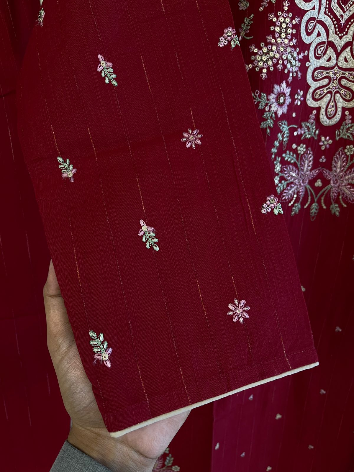 Embroidered 2pc Suit