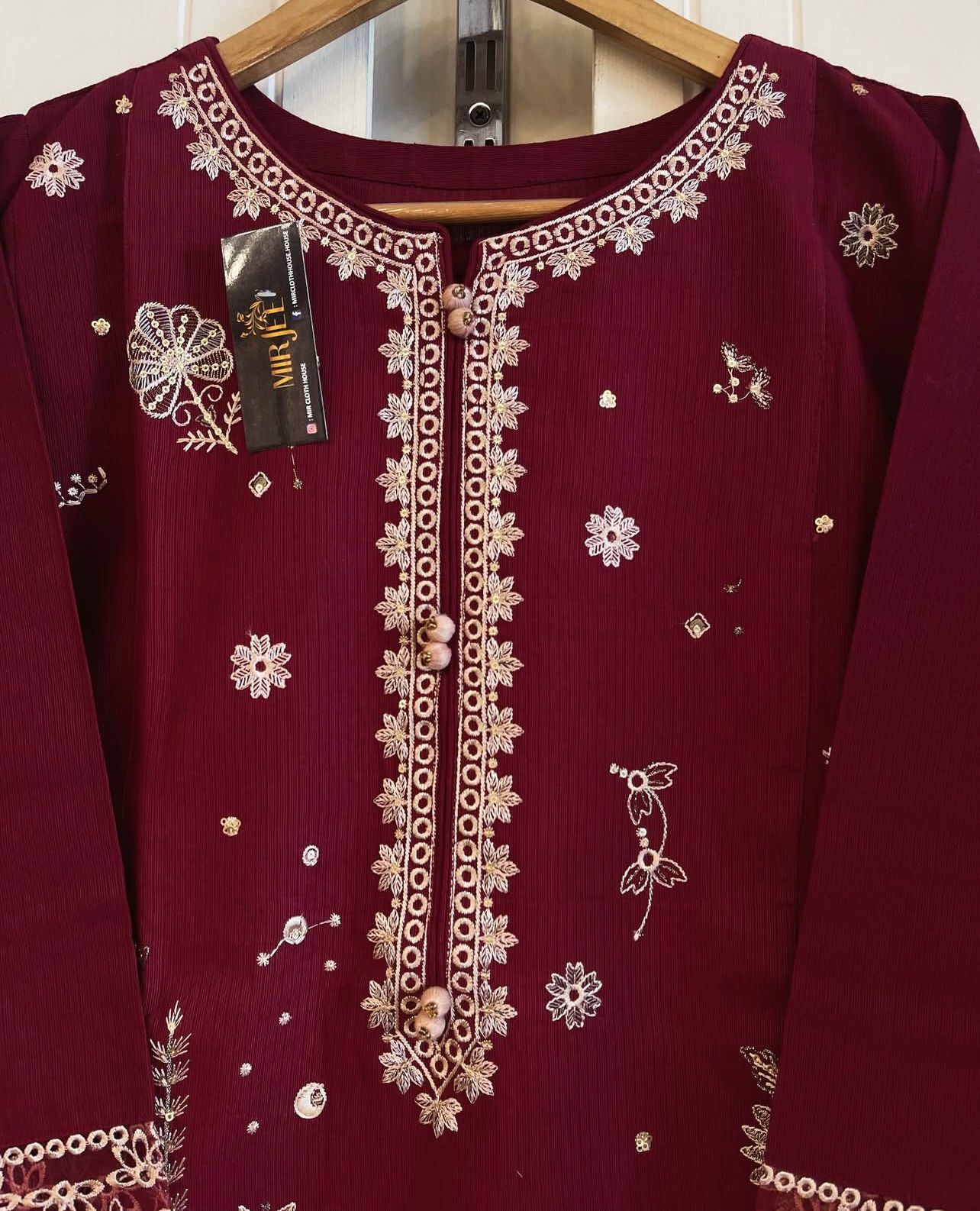 Embroidered 2pc Suit