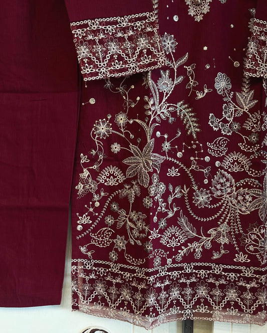 Embroidered 2pc Suit