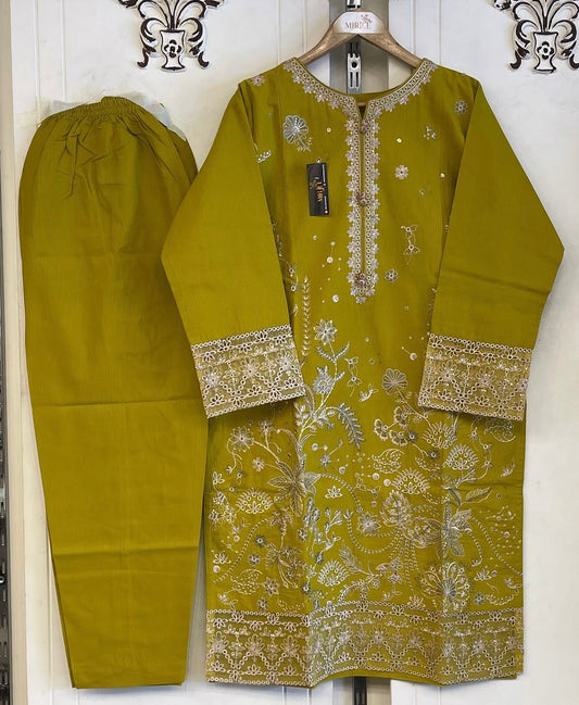 Embroidered 2pc Suit