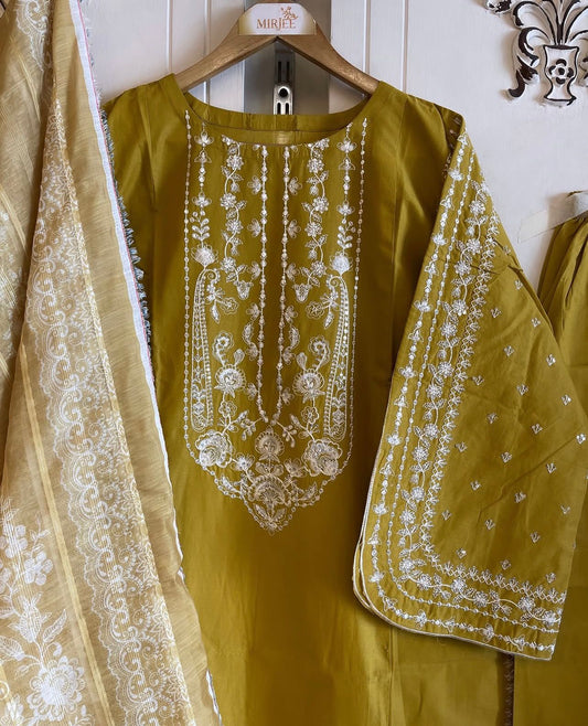 Embroidered 3pc Suit