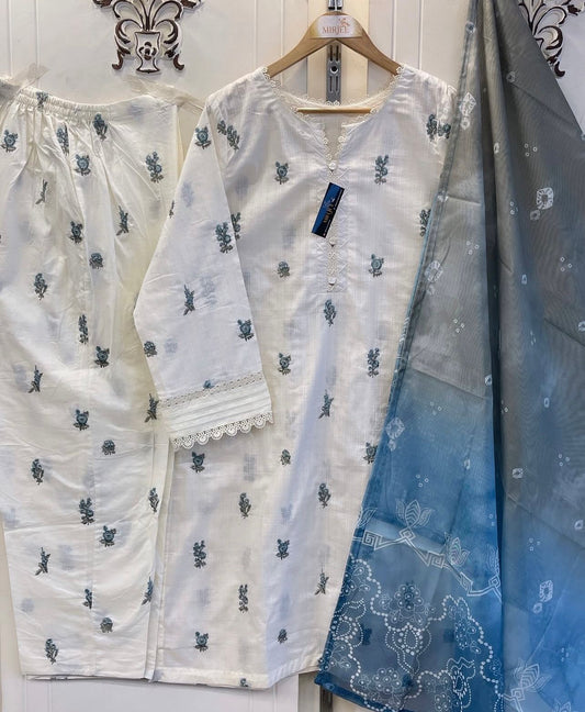 Luxury Embroidered 3pc Suit