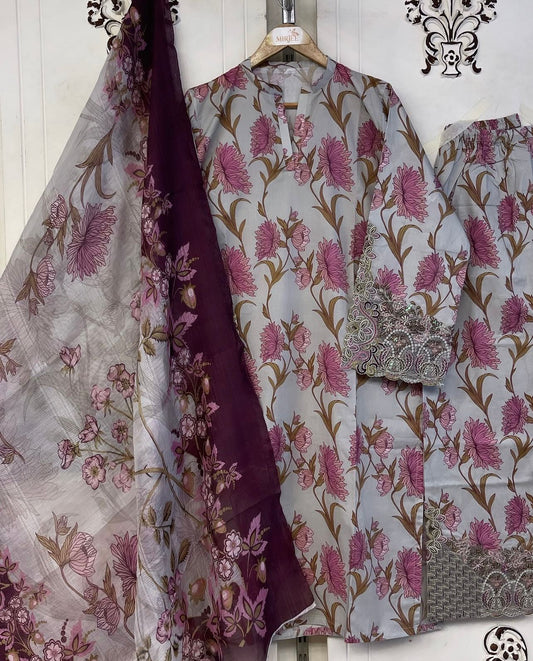 Luxury Printed Co-ords 3pc Suit
