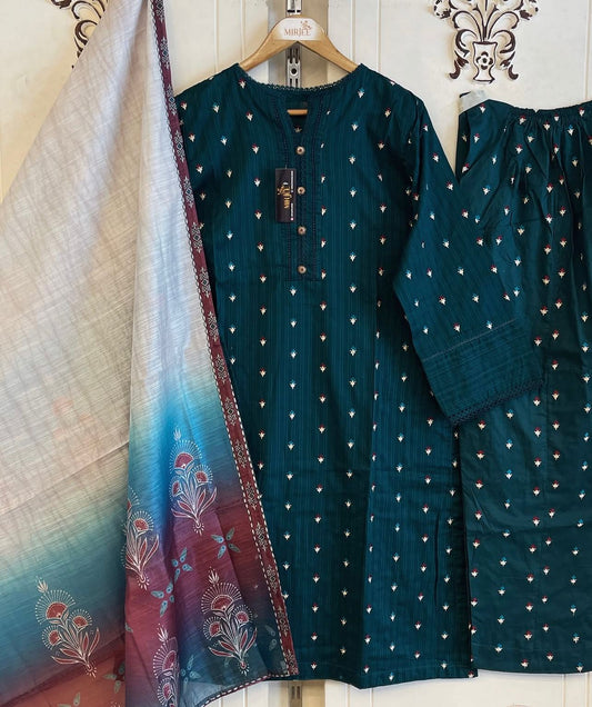 Luxury Embroidered 3pc Suit