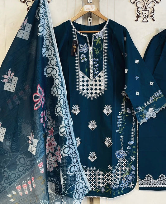 Luxury Embroidered 3pc Suit