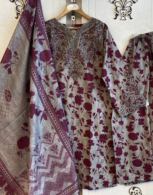 Luxury Printed Co-ords 3pc Suit