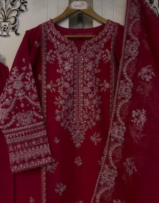 Luxury Embroidered 3pc Suit