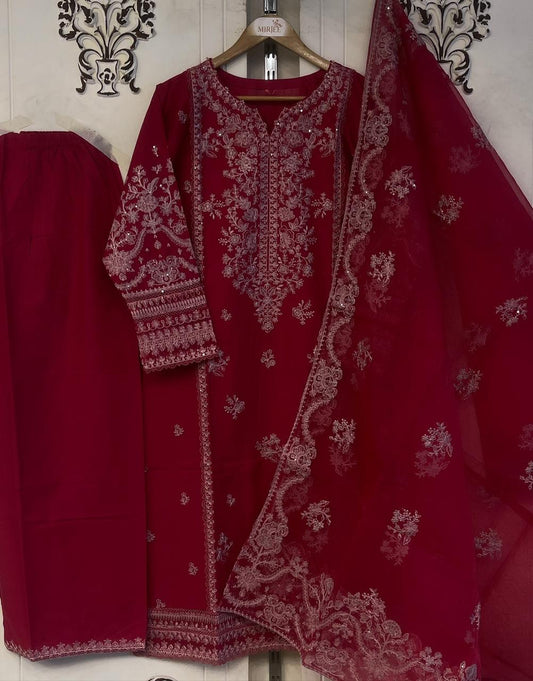 Luxury Embroidered 3pc Suit
