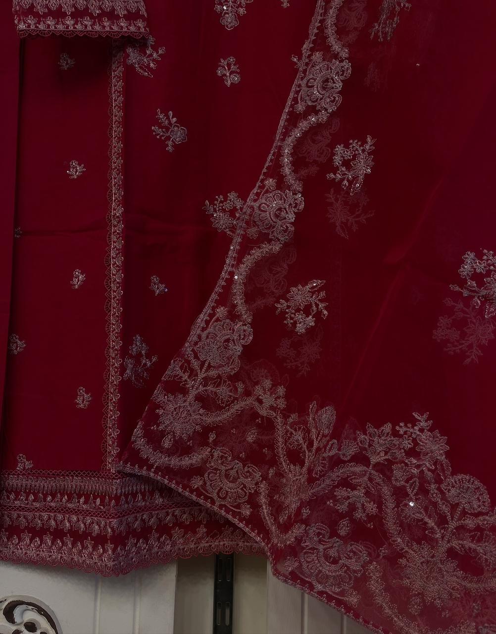 Luxury Embroidered 3pc Suit