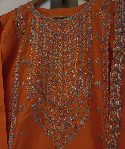 Luxury Embroidered 3pc Suit