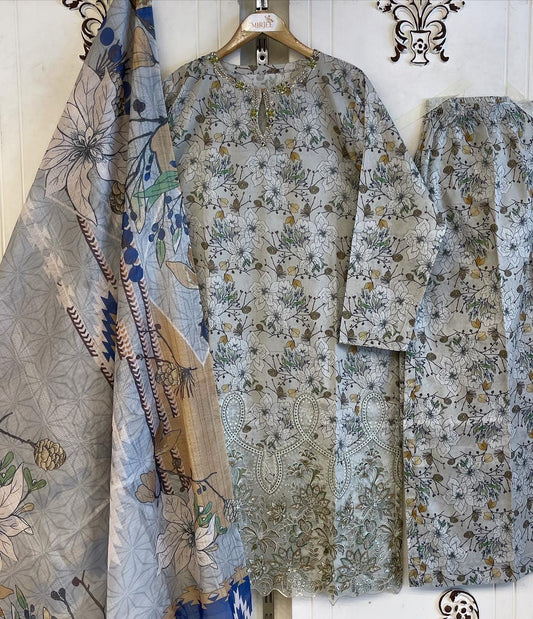 Luxury Printed 3pc Suit