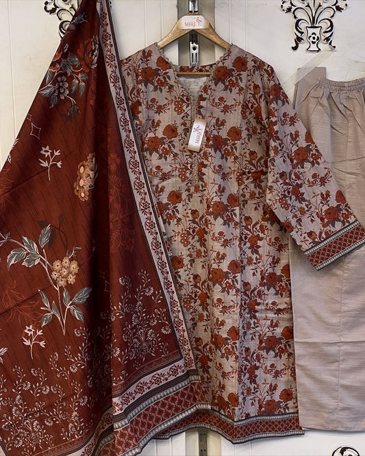 Printed Co-ords 3pc Suit