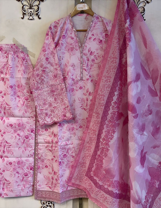 Luxury Embroidered 3pc Suit