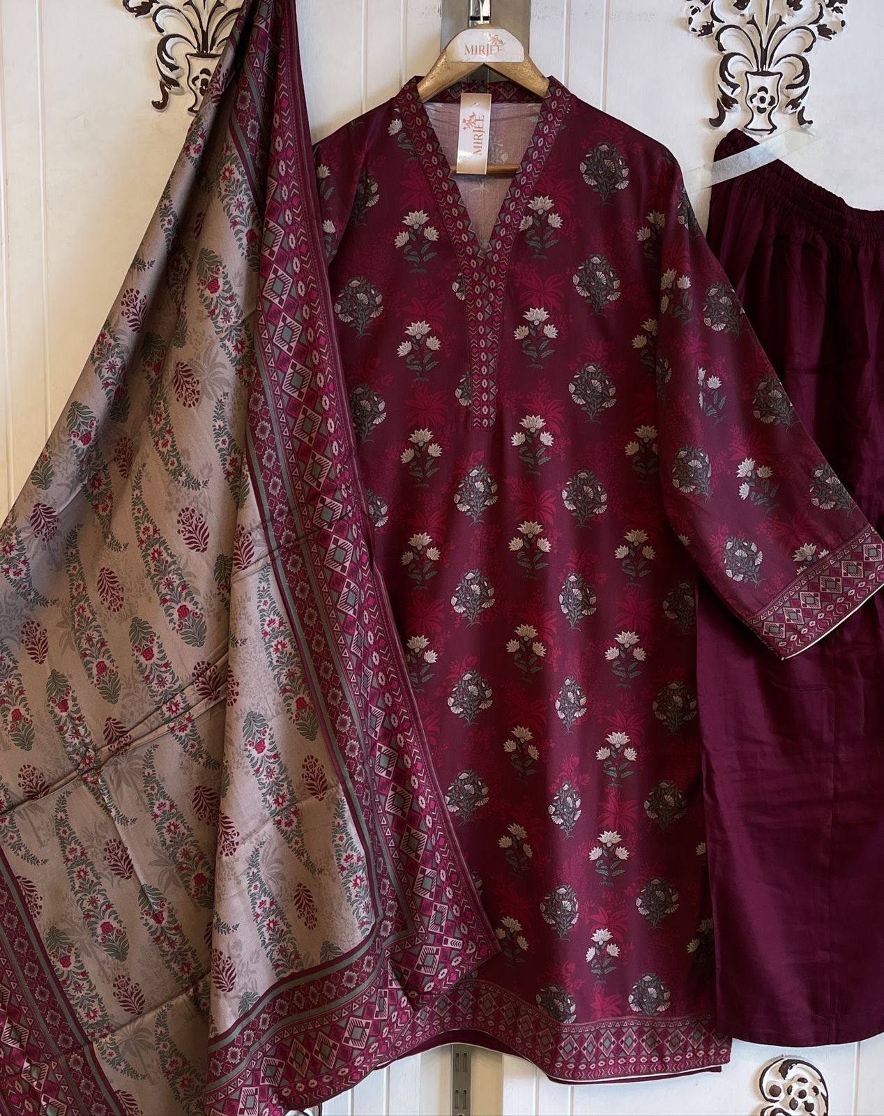 Printed Co-ords 3pc Suit