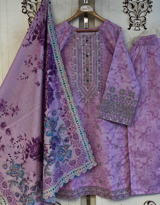 Luxury Embroidered 3pc Suit