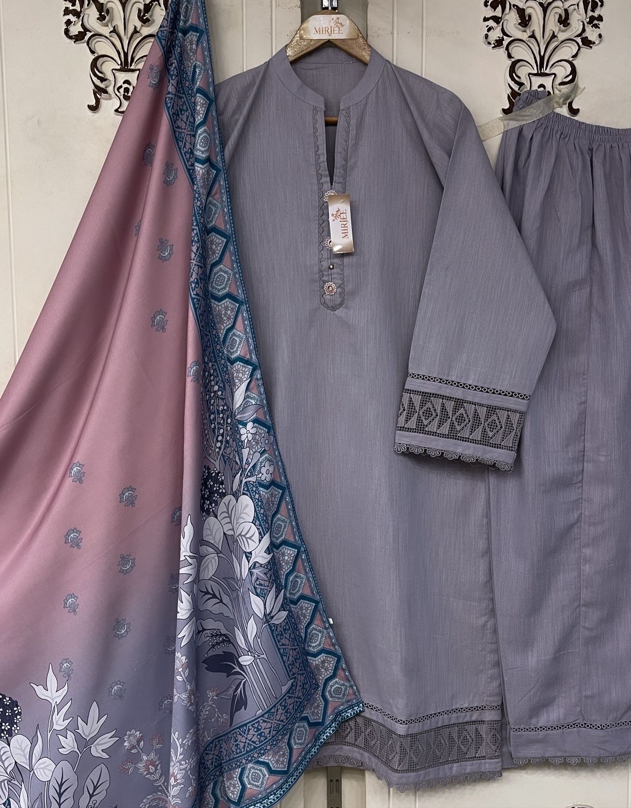 Pashmina Solid Co-ords 3pc Suit