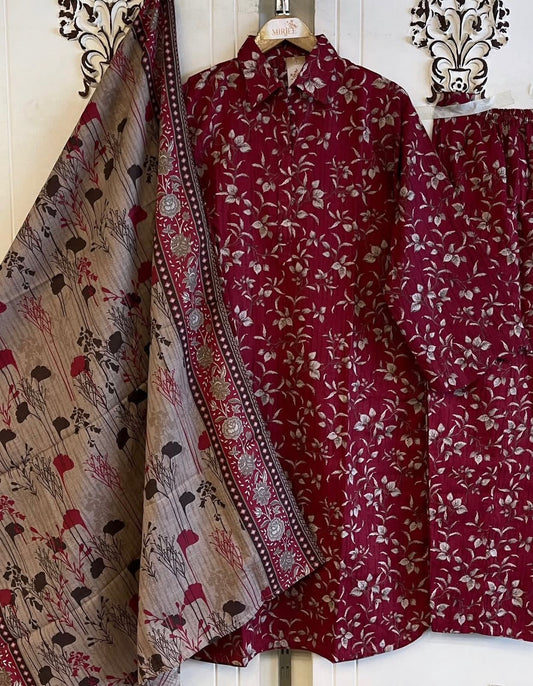 Printed Co-ords 3pc Suit