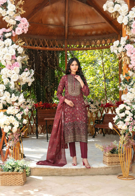 Luxury Embroidered Lawn Suit