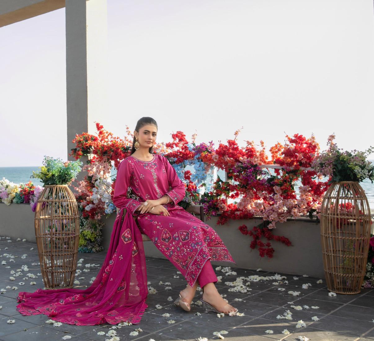 Luxury Embroidered Lawn Suit