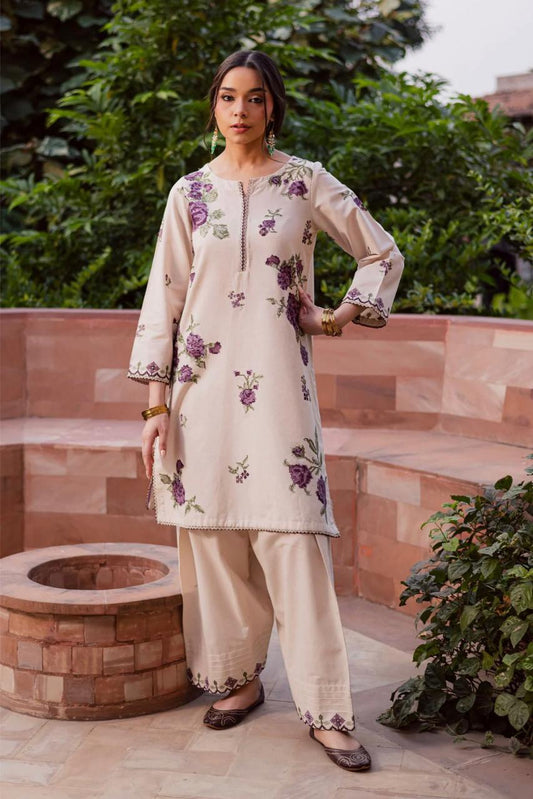 Embroidered Farshi Shalwar Style 2pc Suit