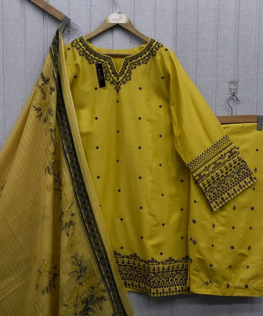 Luxury Embroidered 3Pc Suit