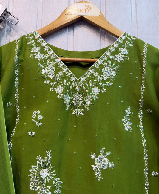 Luxury Embroidered 3Pc Suit