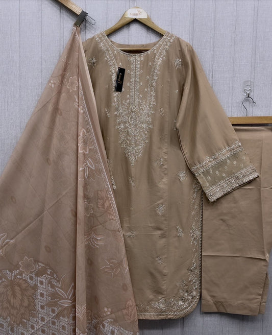 Luxury Embroidered 3Pc Suit