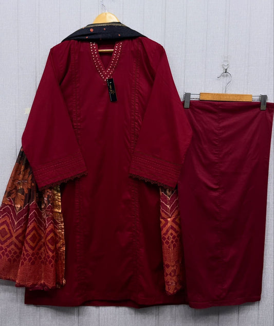 Luxury Solid Co-ords 3Pc Suit