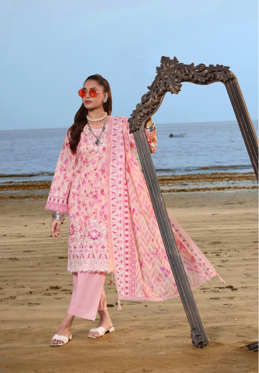 Embroidered Lawn 3Pc Suit