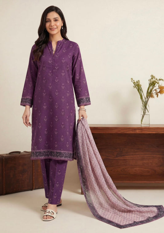 Printed Lawn 3Pc Suit