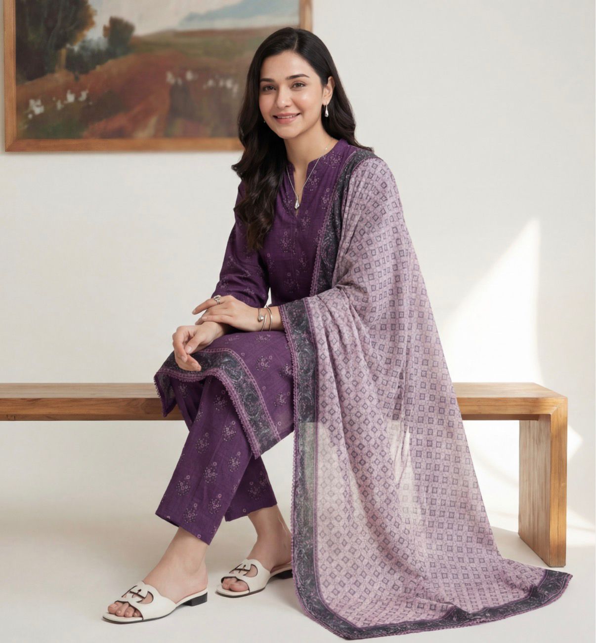 Printed Lawn 3Pc Suit