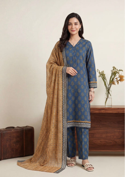 Printed Lawn 3Pc Suit