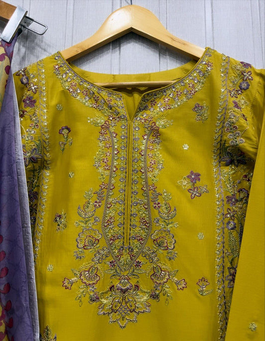 Luxury Embroidered 3Pc Suit