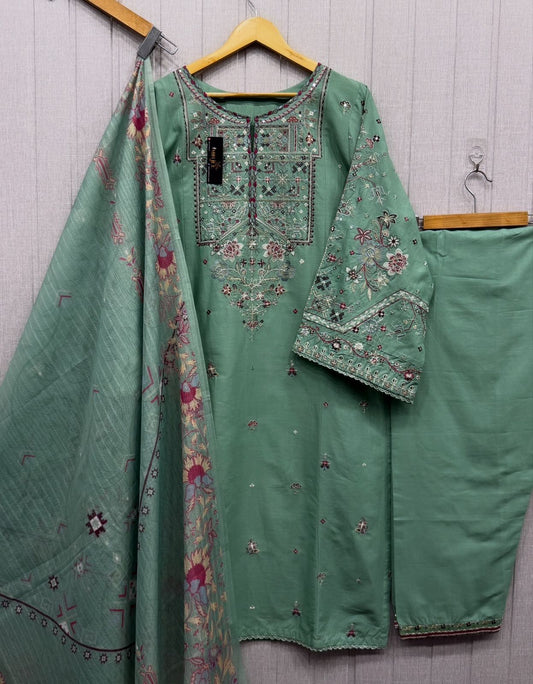 Luxury Embroidered 3Pc Suit