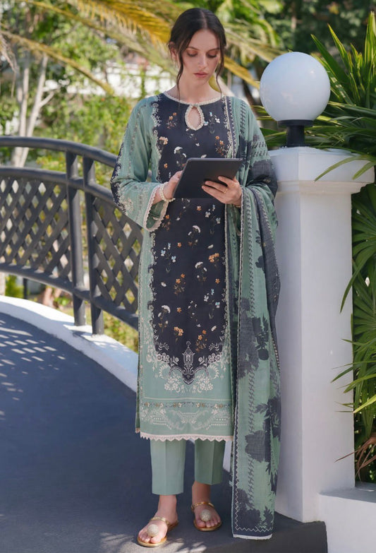 Luxury Printed Lawn 3Pc Suit
