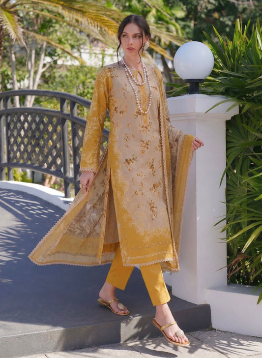 Luxury Printed Lawn 3Pc Suit