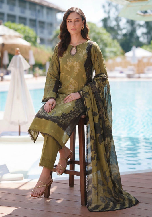 Luxury Printed Lawn 3Pc Suit