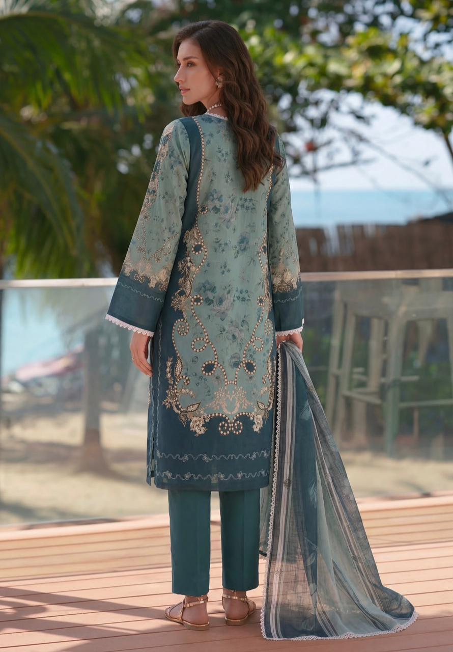 Luxury Printed Lawn 3Pc Suit