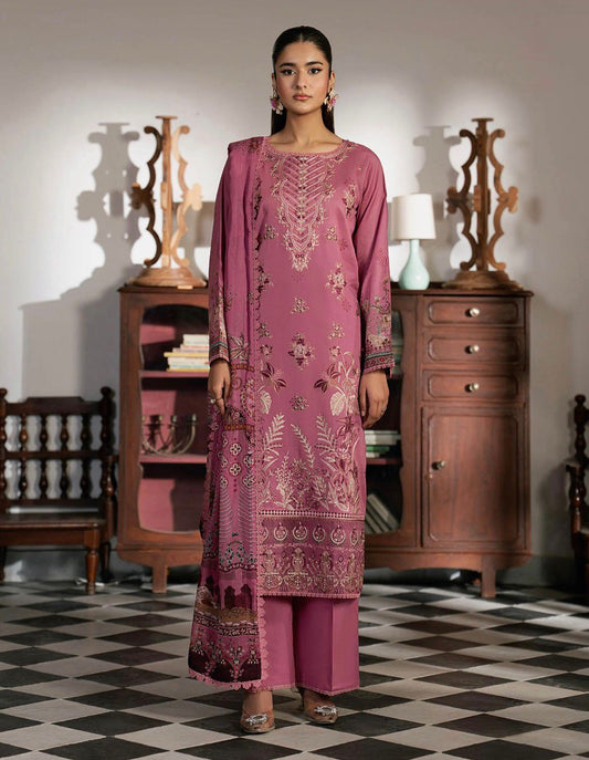 Luxury Embroidered Lawn 3Pc Suit