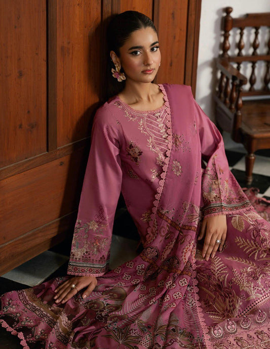 Luxury Embroidered Lawn 3Pc Suit