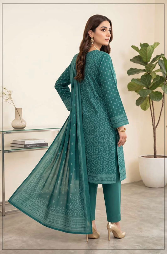 Printed Wool 3pc Suit