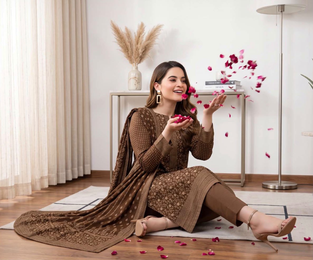 Printed Wool 3pc Suit