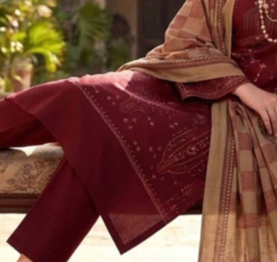 PEACH LEATHER - PASHMINA SHAWL