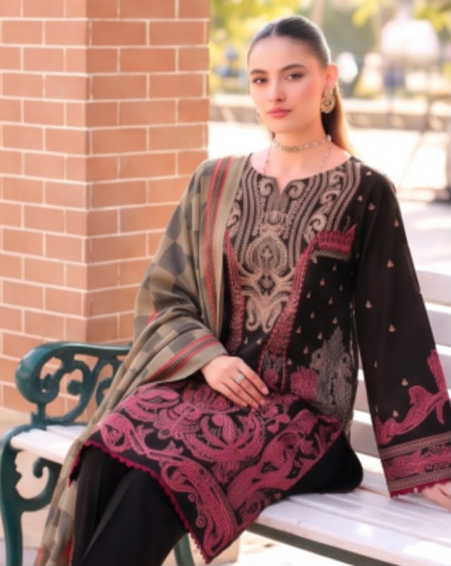 PEACH LEATHER - PASHMINA SHAWL
