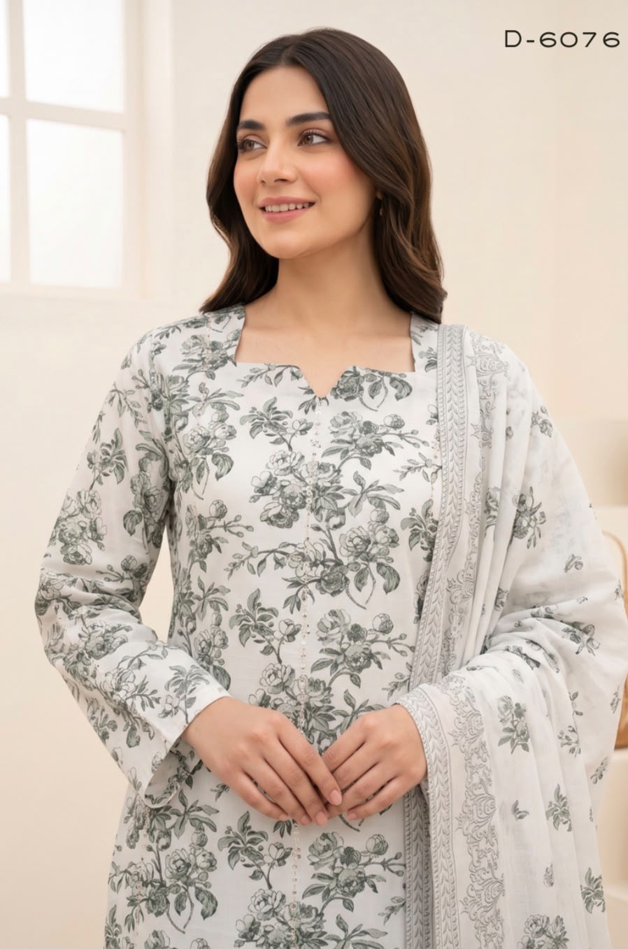 Embroidered Staple Linen 3pc Suit