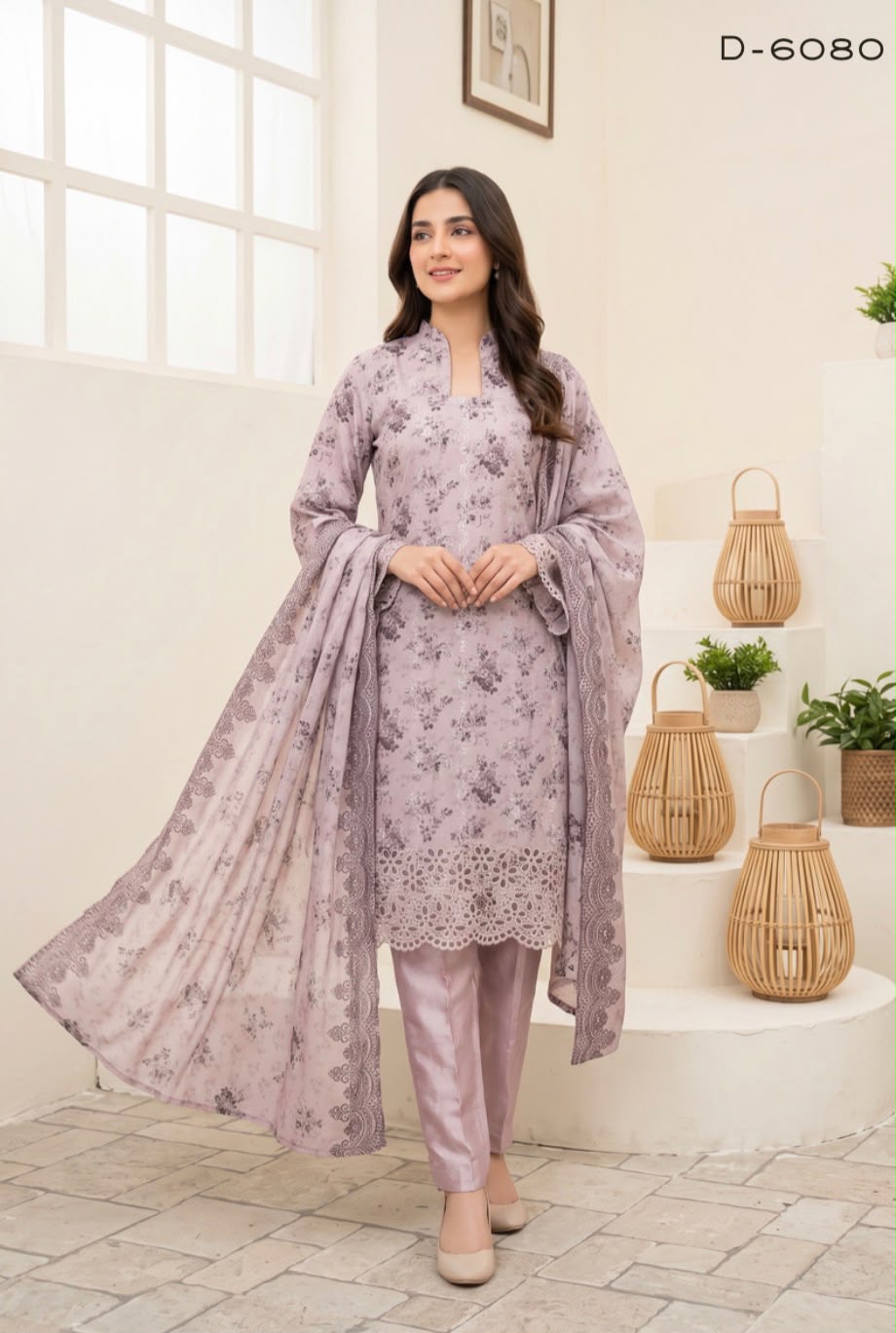 Embroidered Staple Linen 3pc Suit